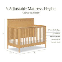 M32301HY,Namesake,Ambrosia 4-in-1 Convertible Crib in Honey