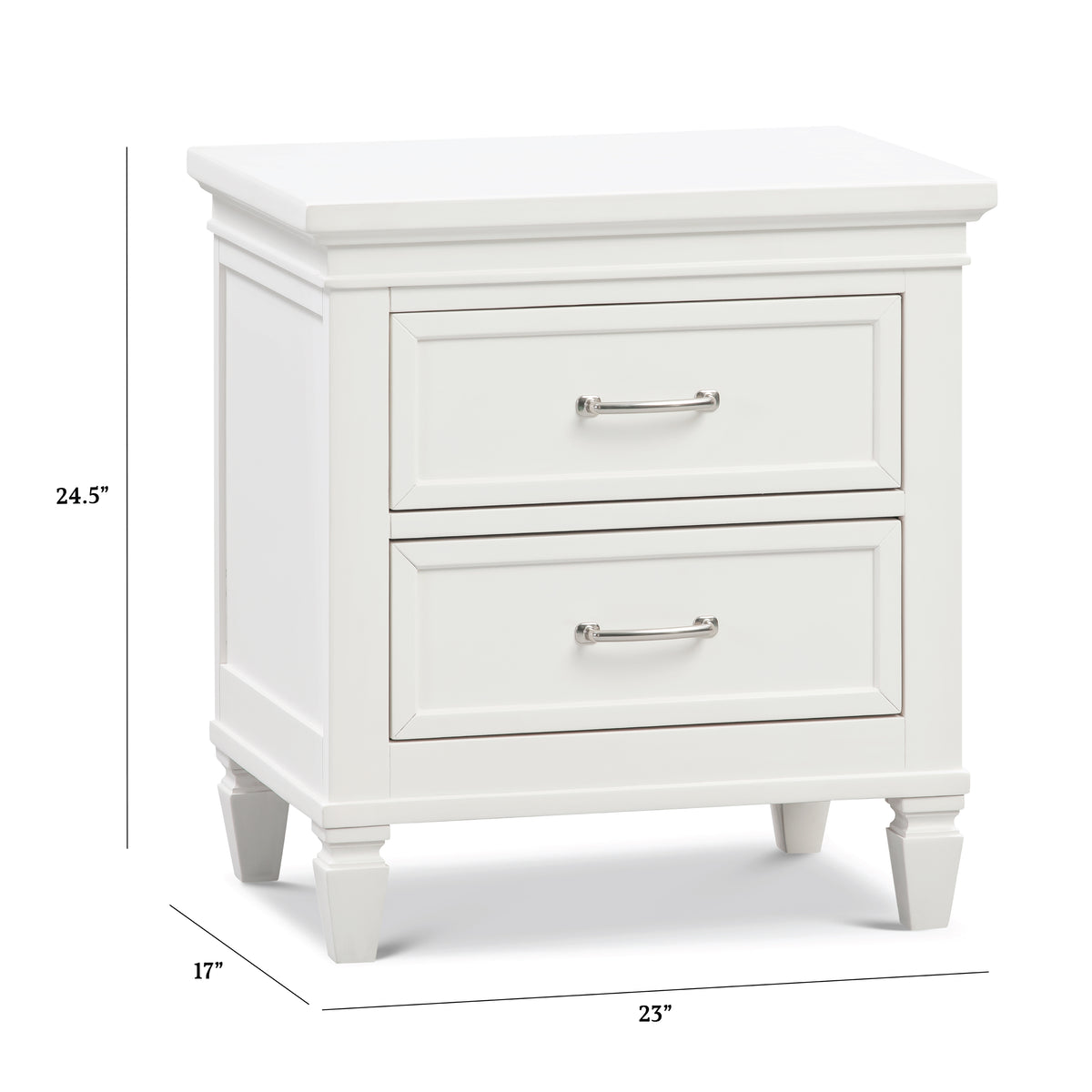 Darlington Assembled Nightstand - dimensions
