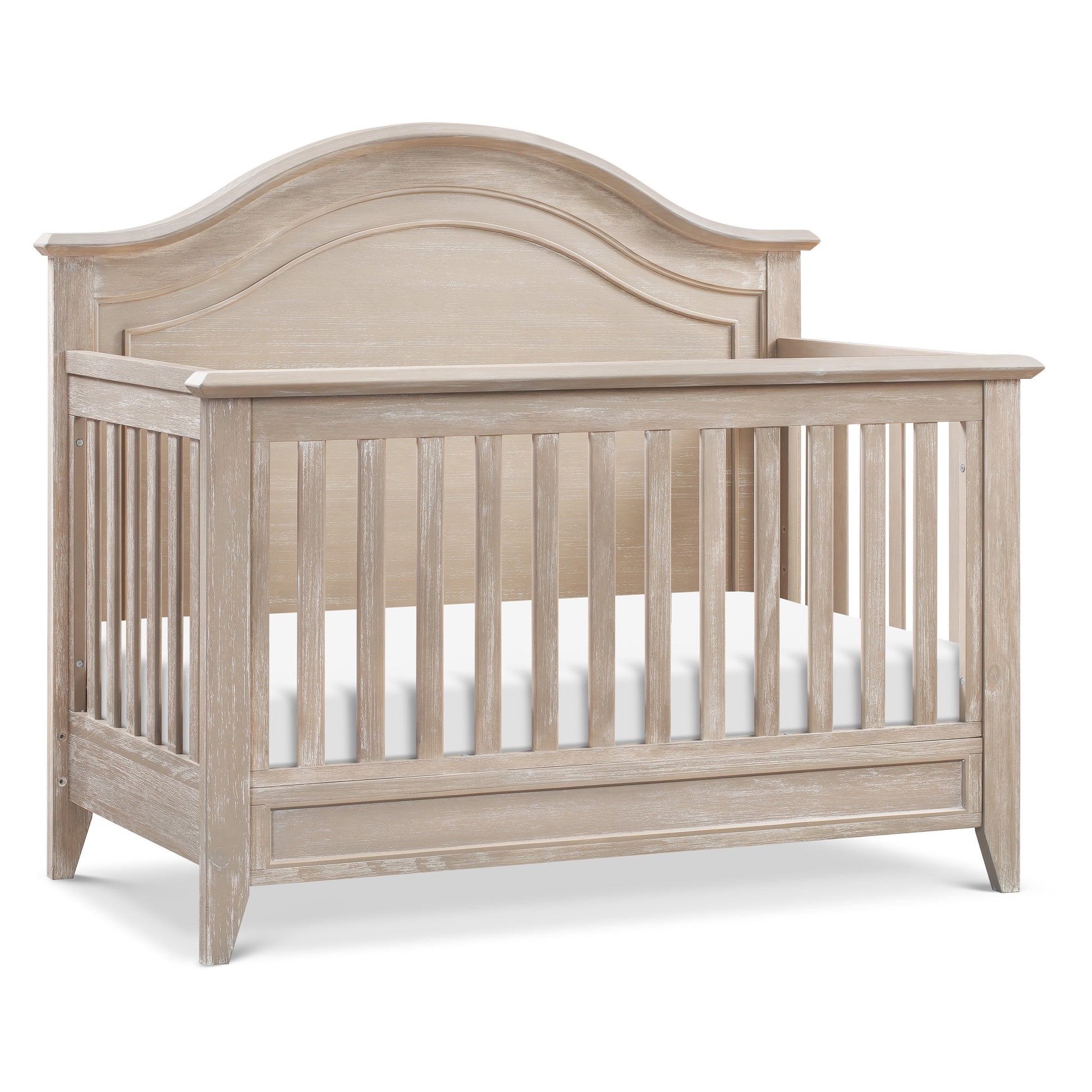 M34401SDB,Monogram by Namesake,Barrow Rustic 4-in-1 Convertible Curve Top Crib in Sandbar