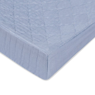 T29637DP,Babyletto,Dewdrop Quilted Muslin Changing Pad Cover in GOTS Certified Organic Cotton