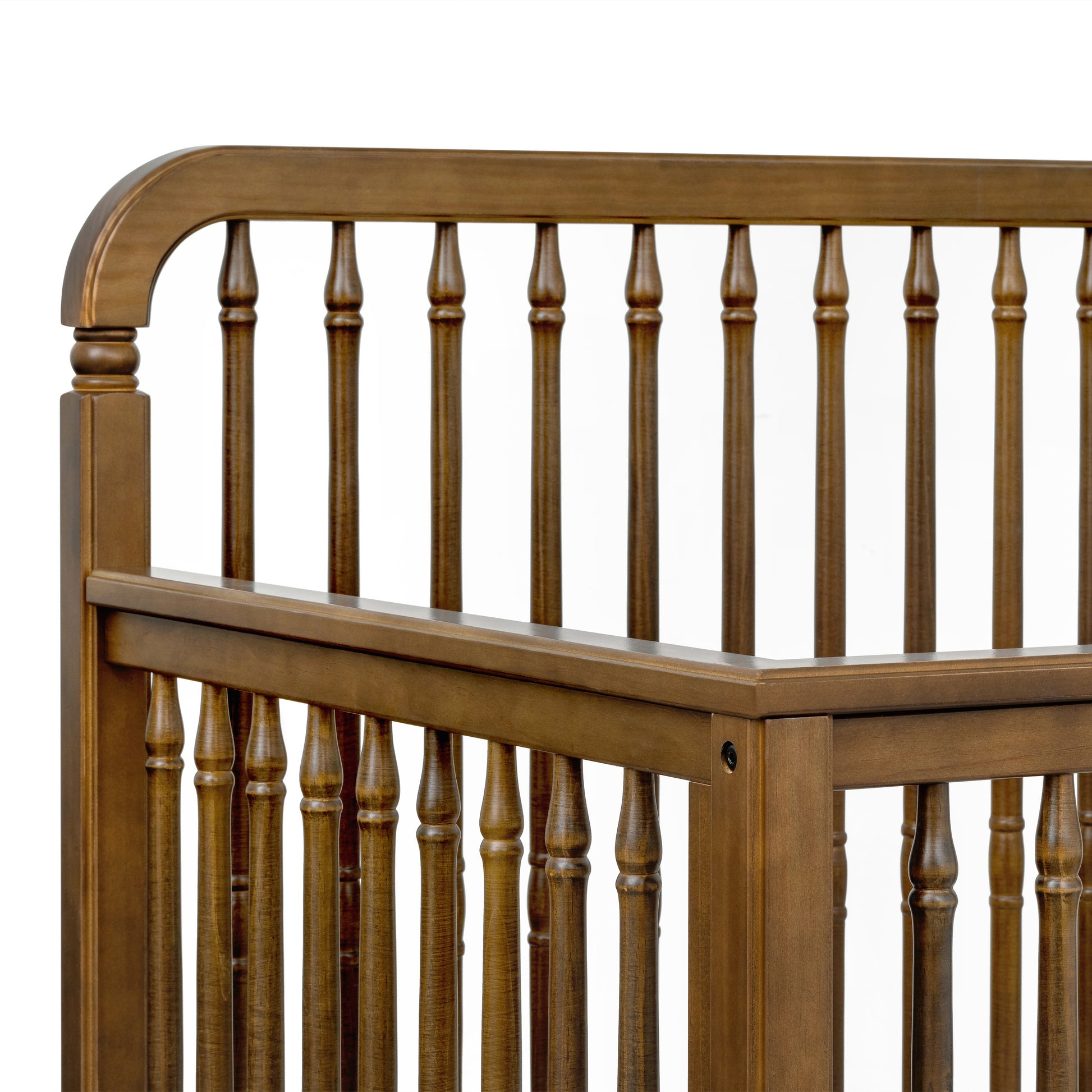 M7141NL,Namesake,Liberty 4-in-1 Convertible Spindle Crib in Natural Walnut