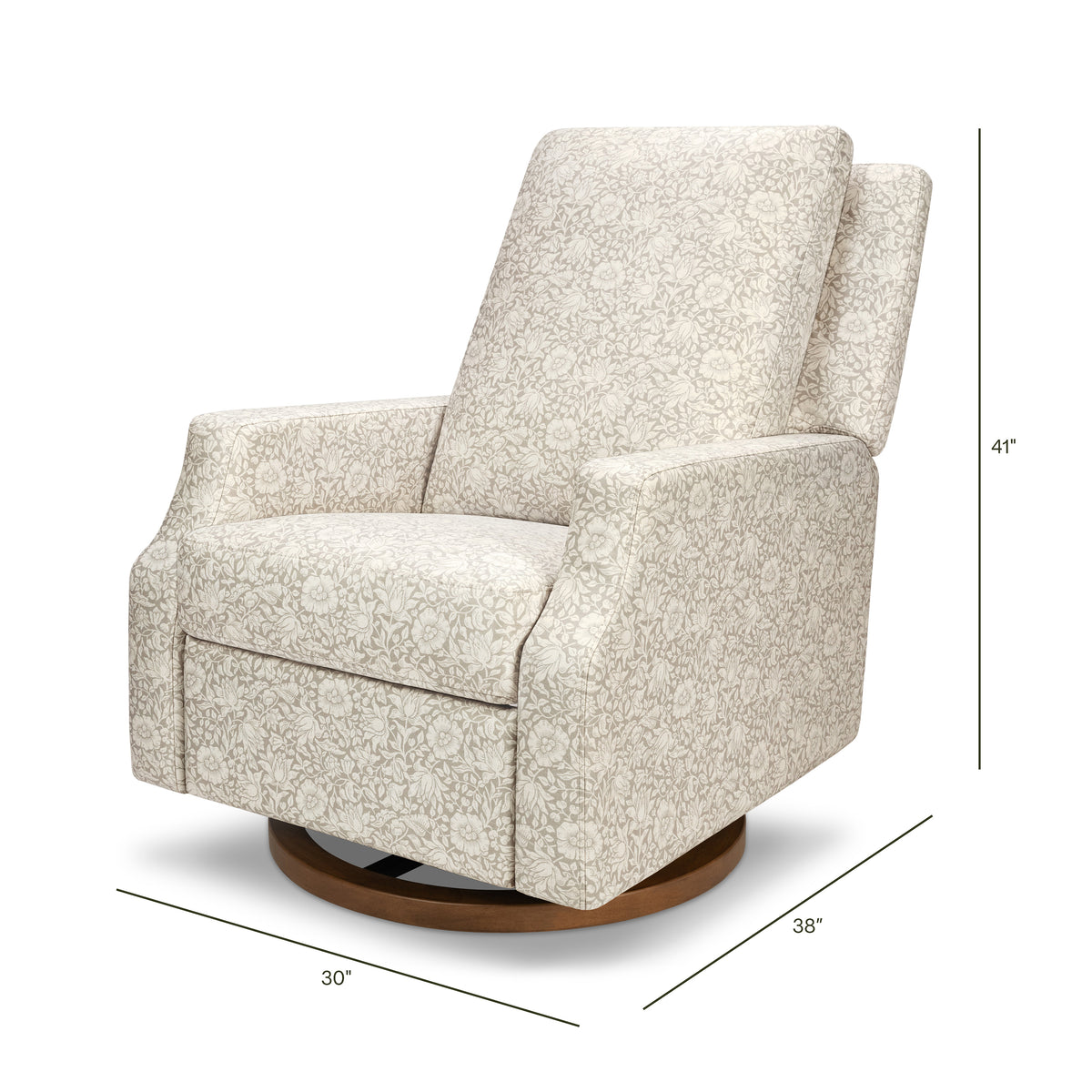 Morris & Co. x Namesake Crewe Recliner and Swivel Glider - dimensions