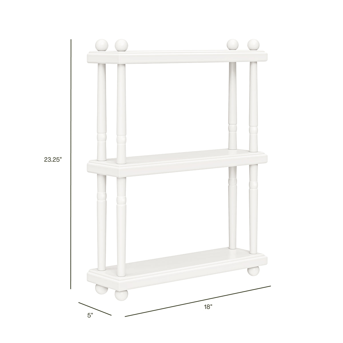 Liberty Tiered Wall Shelf - dimensions