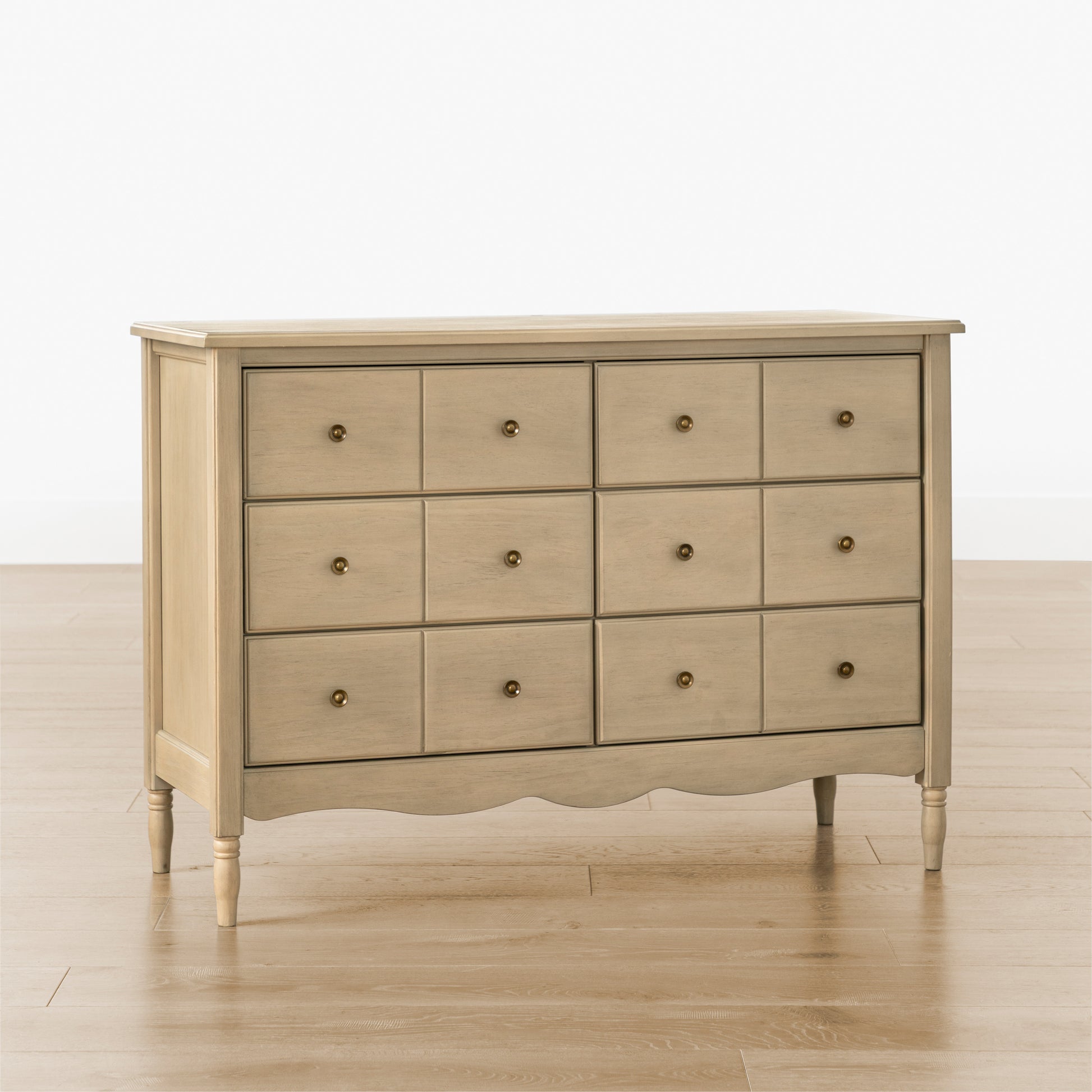 dresser with 6 drawers Liberty 6-Drawer Assembled Dresser, Washed Pine