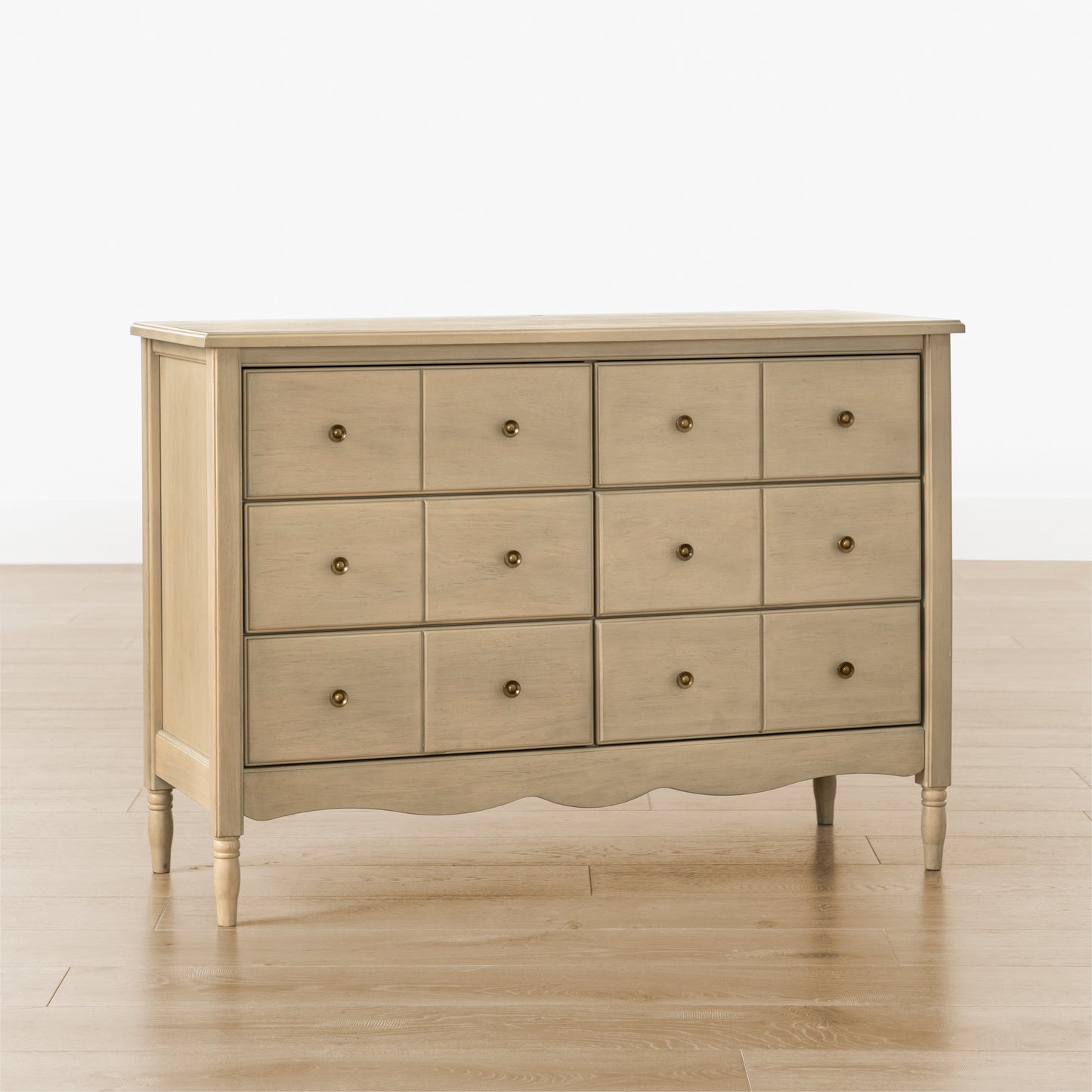 M7116WP,Namesake,Liberty 6-Drawer Assembled Dresser in Washed Pine