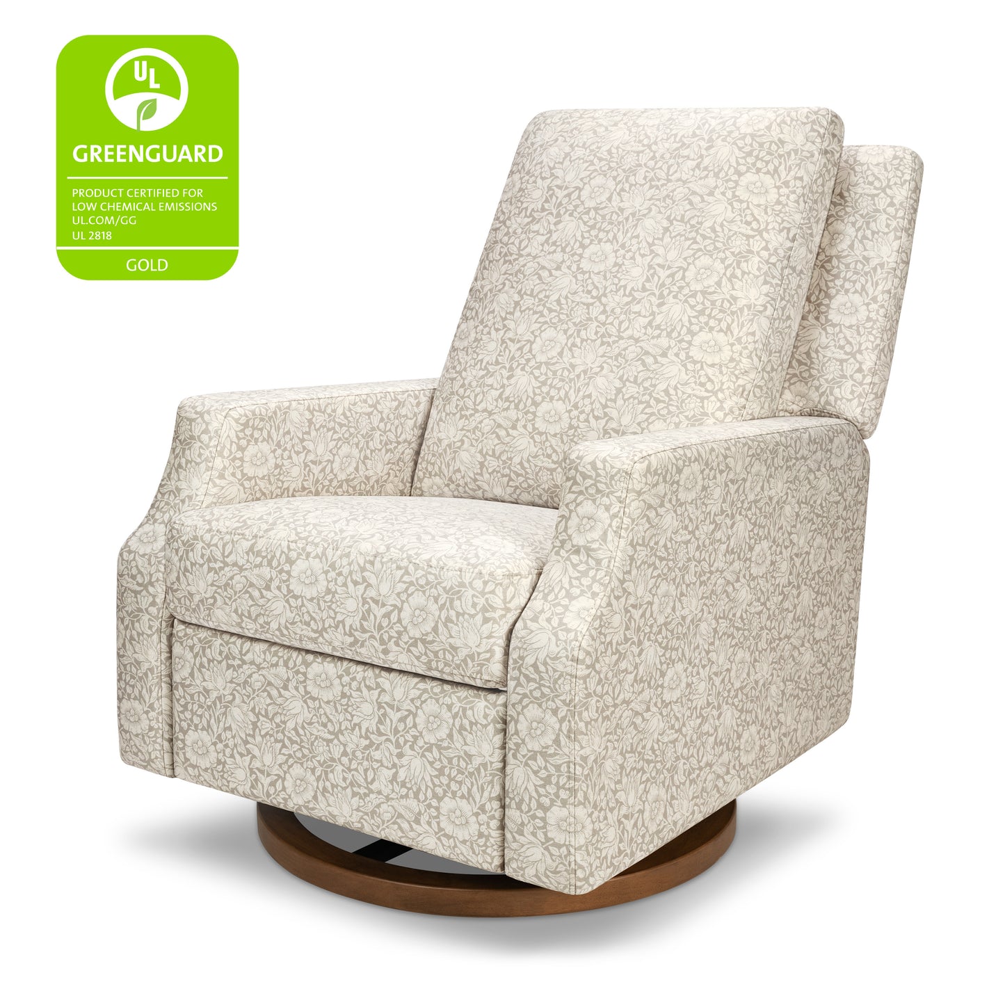 M22287MADB,Namesake,Crewe Recliner and Swivel Glider in Mallow in Ash w/Dark Wood Base