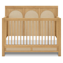 M24801HYPSEW,Namesake,Eloise 4-in-1 Convertible Crib in Honey & Performance Sand Eco-Weave