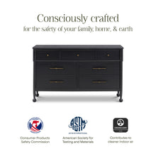 M31416AB,Namesake,Alouette 7-Drawer Assembled Dresser in Archival Black