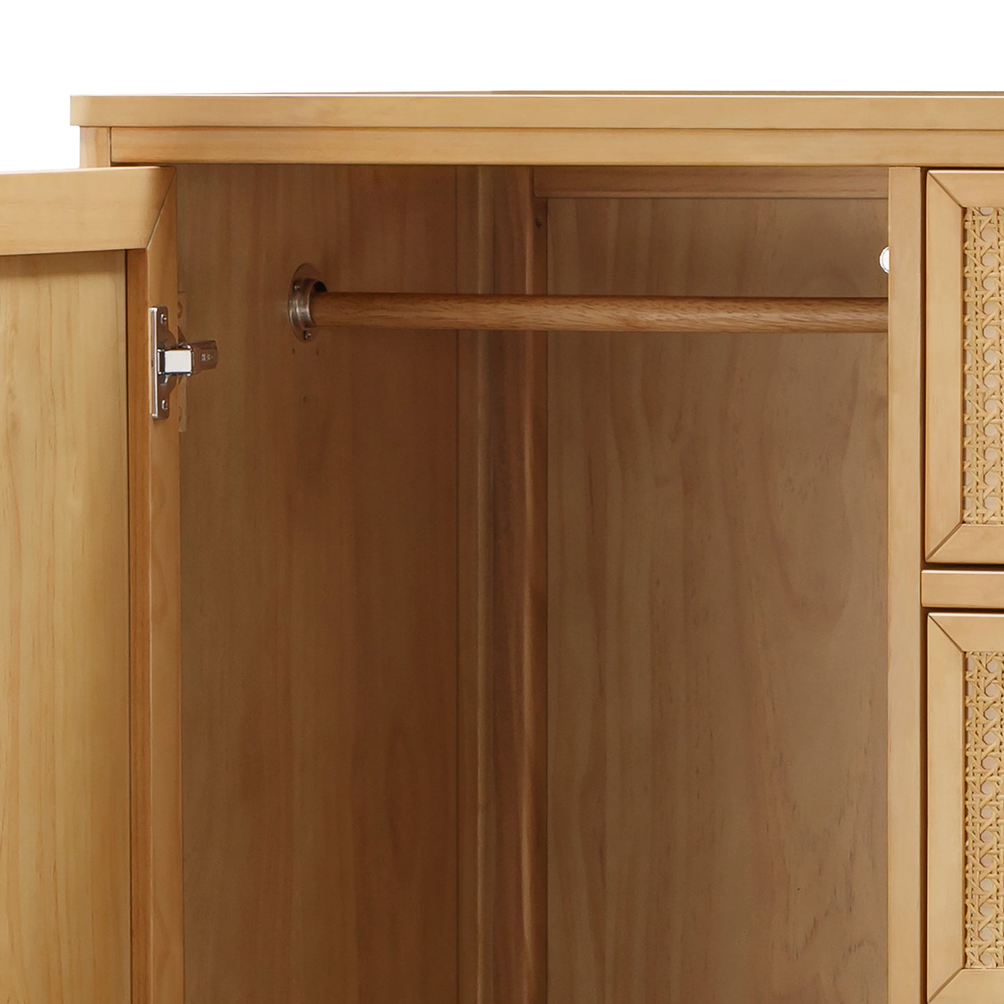M23727HYHC,Namesake,Marin Chifforobe  Assembled in Honey and Honey Cane
