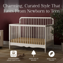 M7141RW,Namesake,Liberty 4-in-1 Convertible Spindle Crib in Warm White