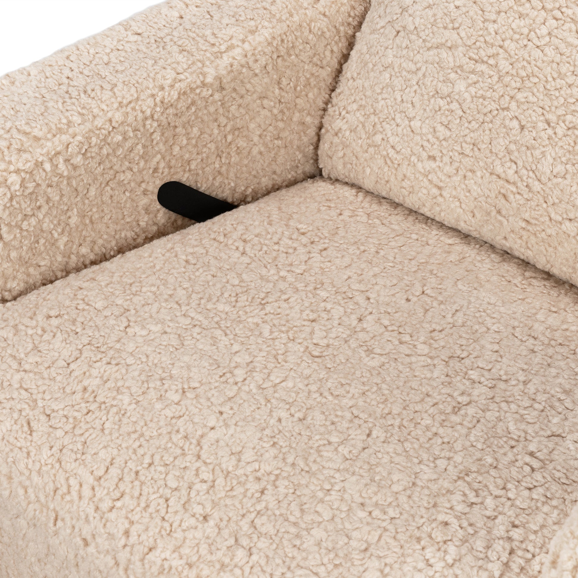 M22287CSG,Namesake,Crewe Recliner and Swivel Glider in Chai Shearling