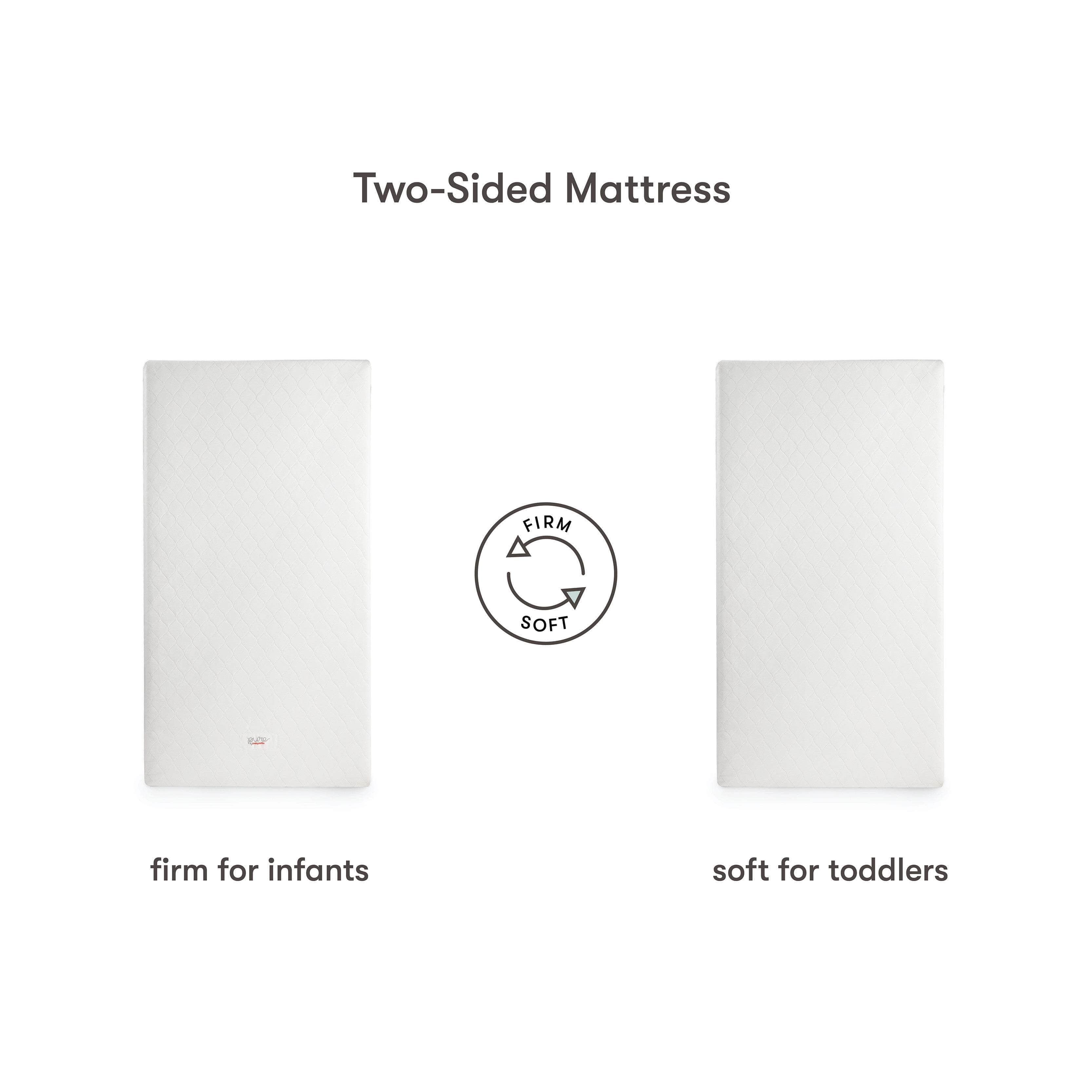 2 sided crib sales mattress