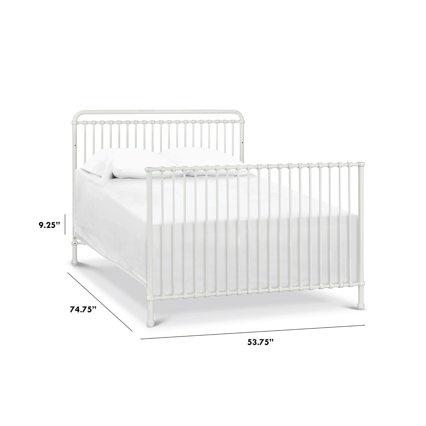 B15399WX,Winston Full Size Bed Conversion Kit in Washed White Finish