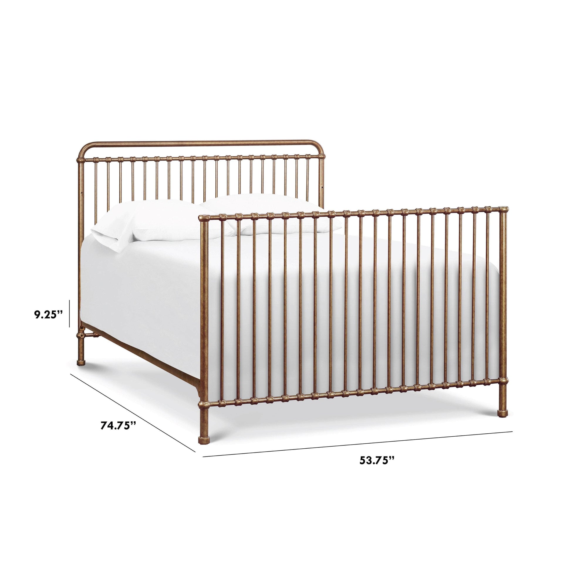 M15399VG,Winston Full Size Bed Conversion Kit in Vintage Gold