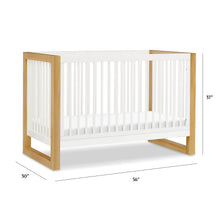 M23301RWHY,Nantucket 3-in-1 Convertible Crib w/Toddler Bed Conversion Kit in Warm White/Honey