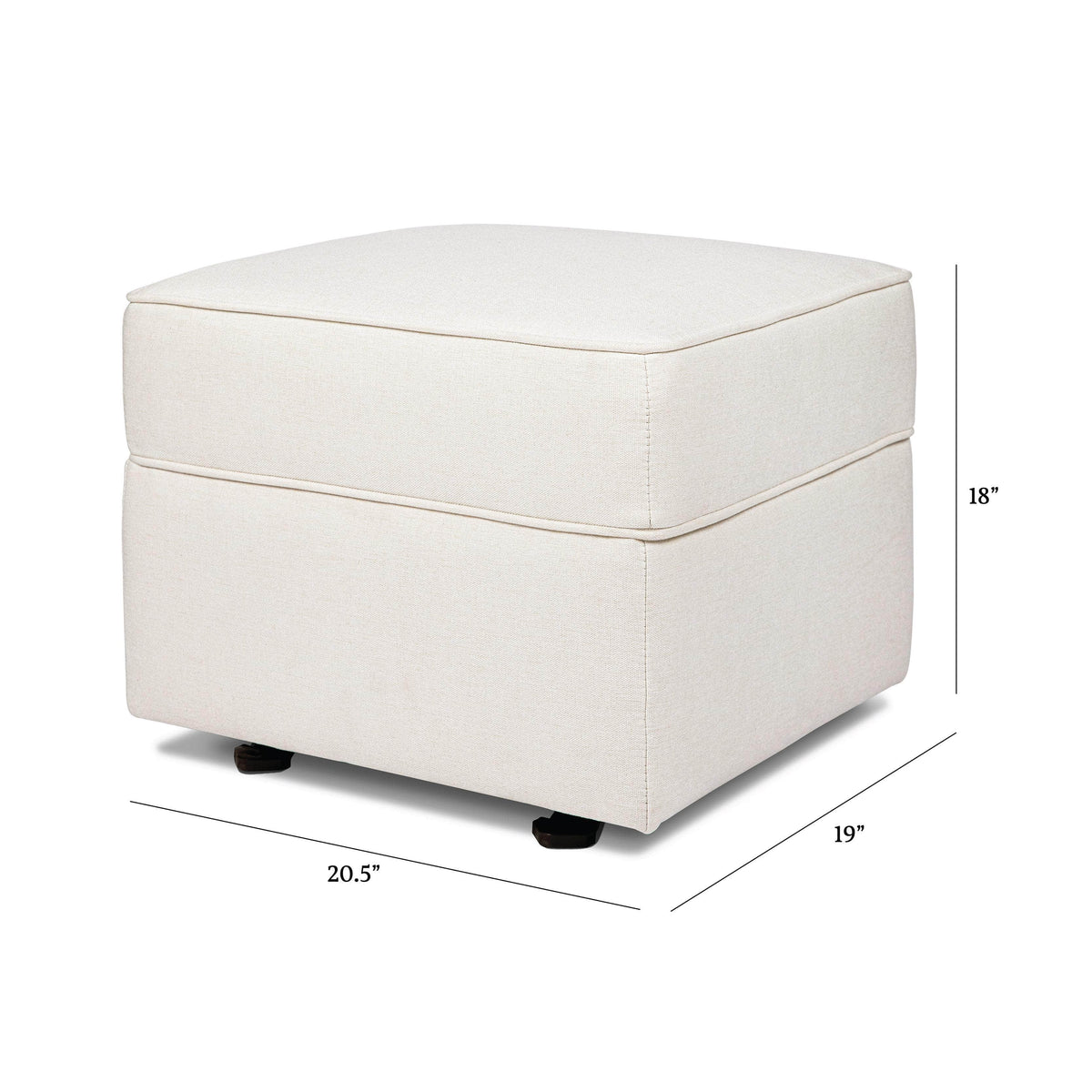 Willa-Alden Gliding Ottoman - dimensions
