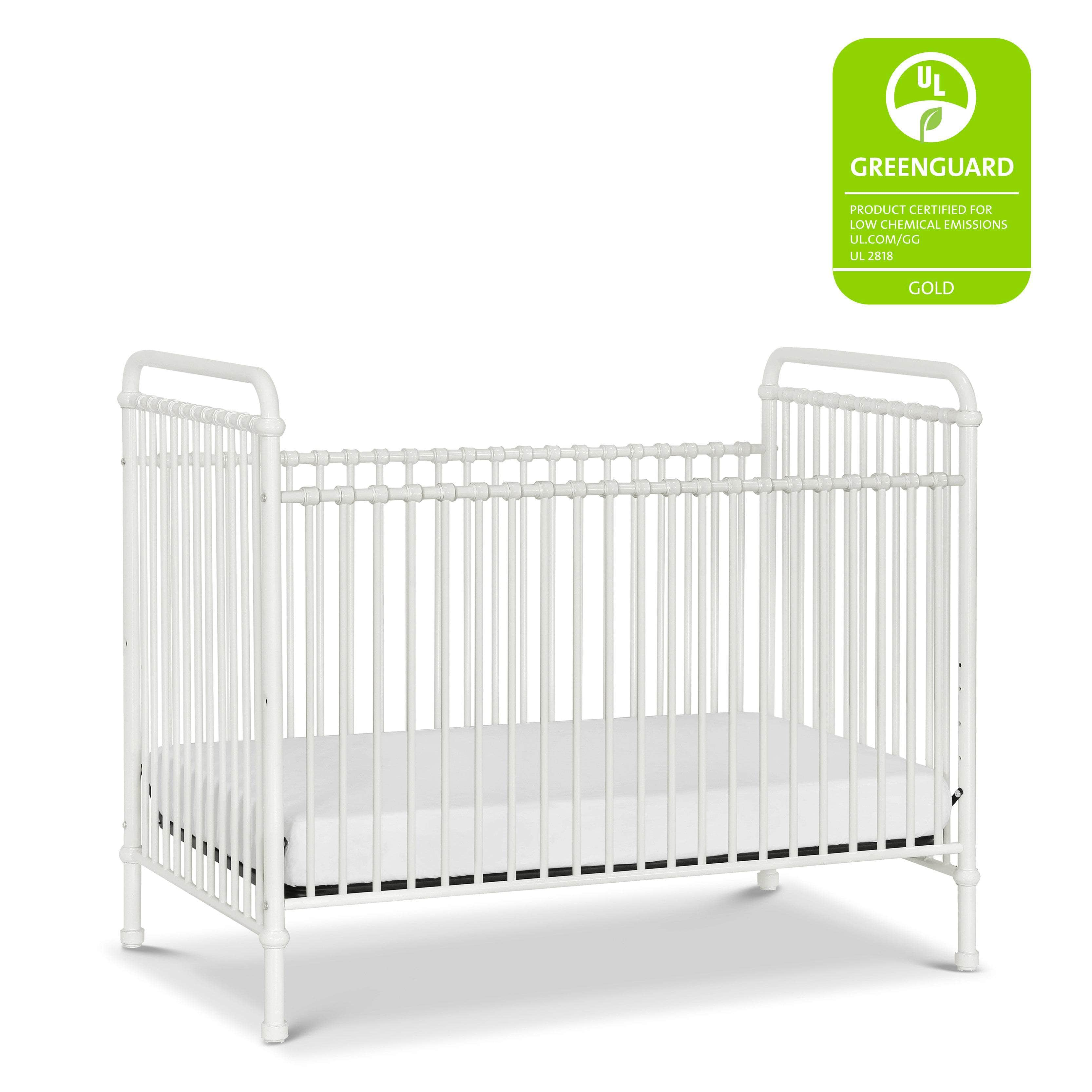 White iron 2025 baby crib