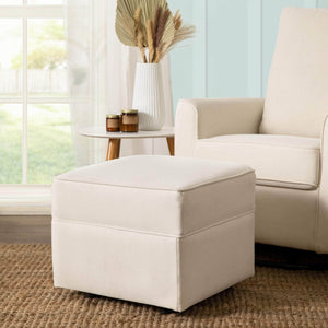 Willa-Alden Gliding Ottoman in Eco-Performance Fabric | Water Repellent & Stain Resistant