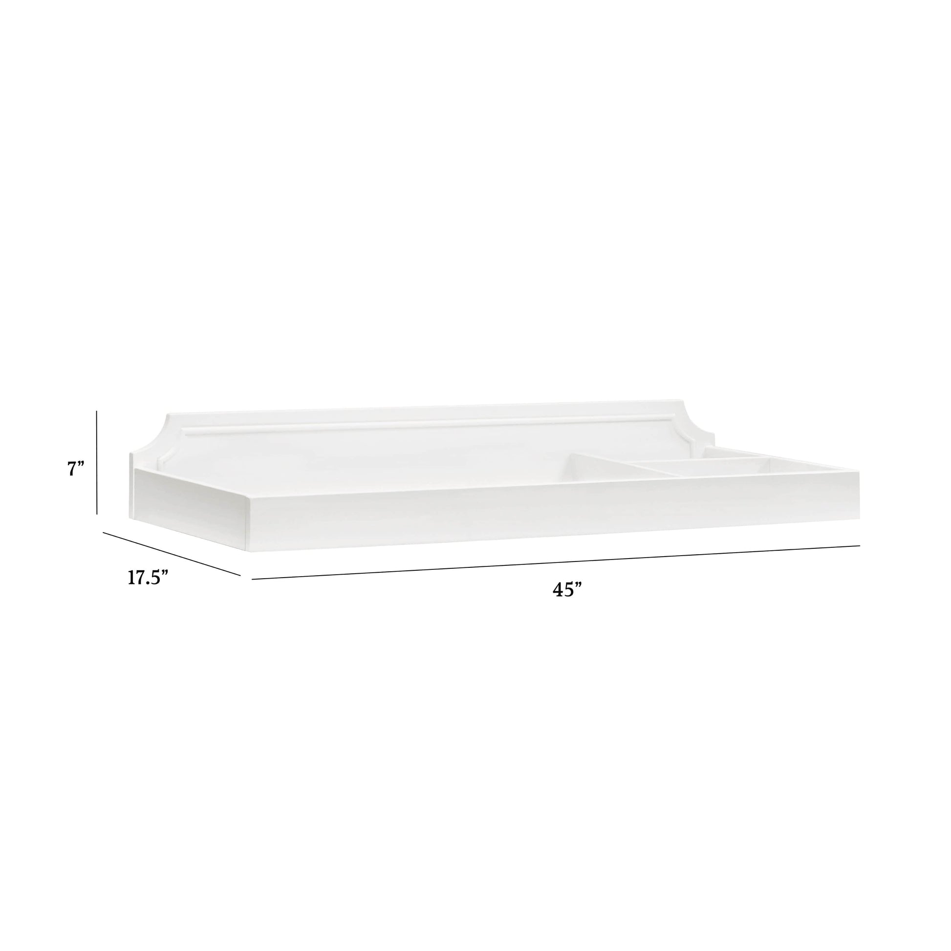 M10719RW,Emma Regency Removable Changing Tray in Warm White