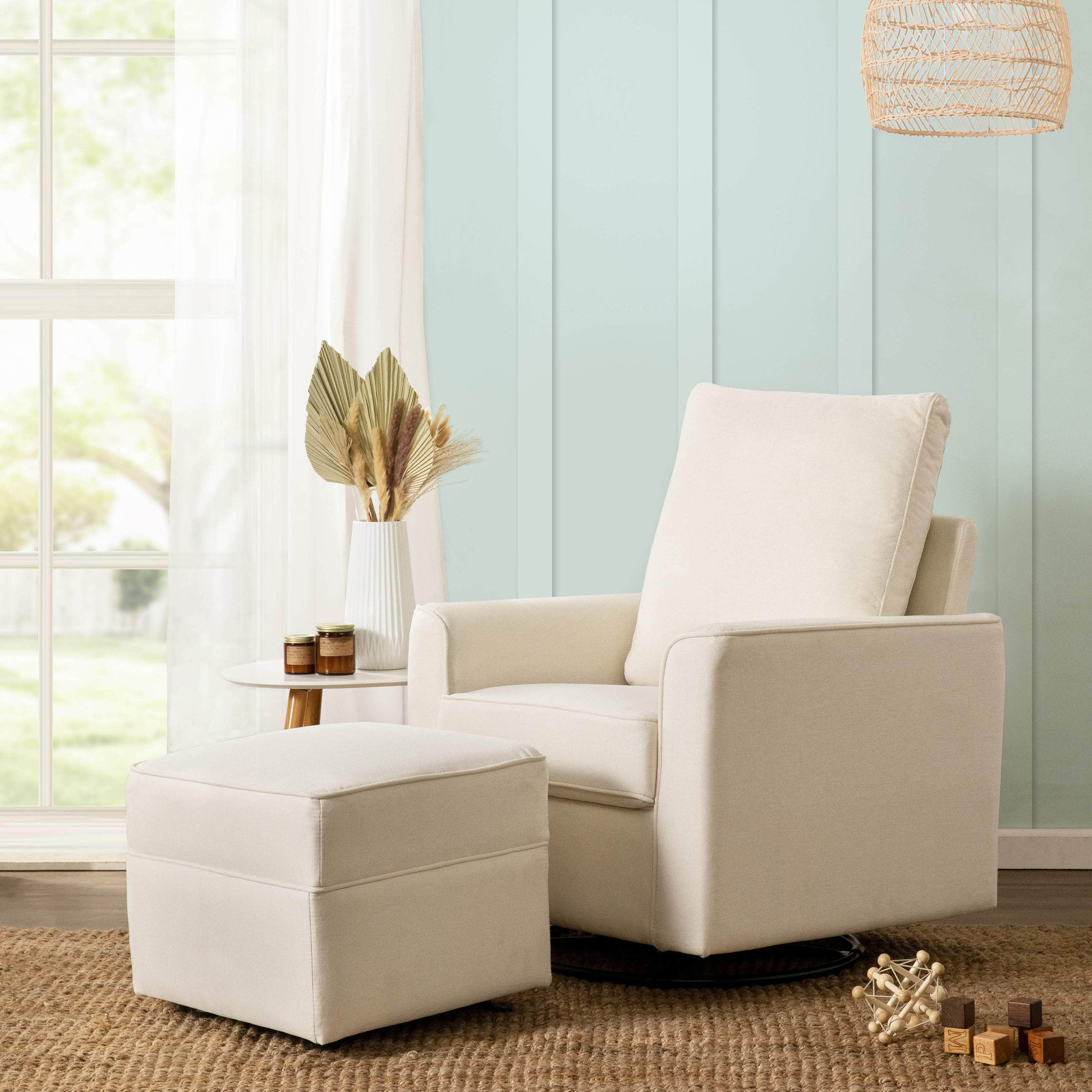 Nursery glider clearance with gliding ottoman