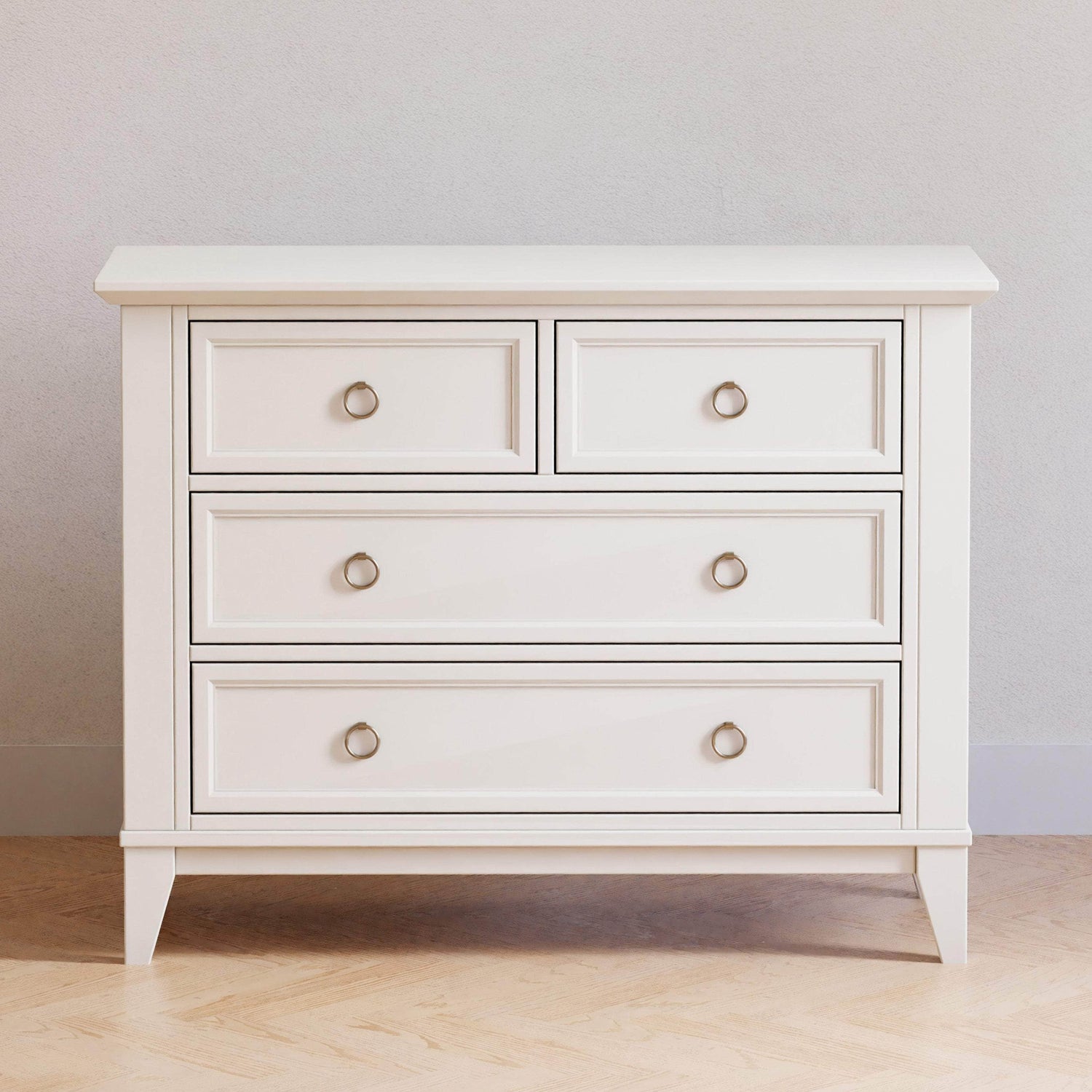 M10716RW,Emma Regency 4-Drawer Dresser in Warm White
